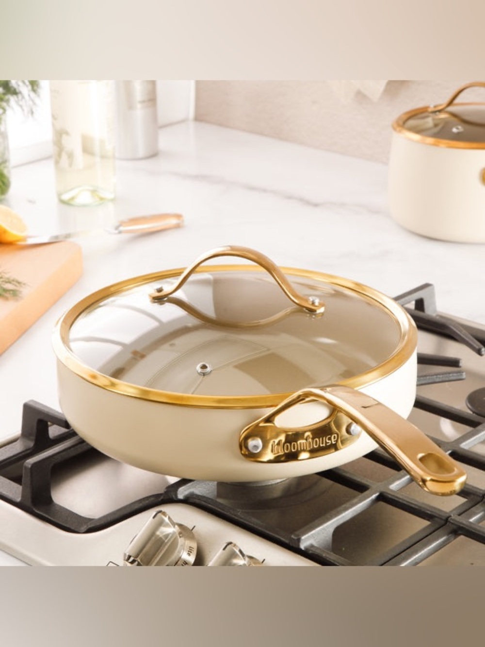 Bloomhouse 10 Inch Sauté Pan- PFAS-Free Ceramic Nonstick Aluminum - NEW